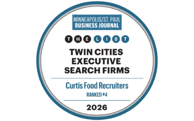 Curtis Food Recruiters Ranked #4 on MSPBJ’s 2026 Twin Cities Executive Search Firms List